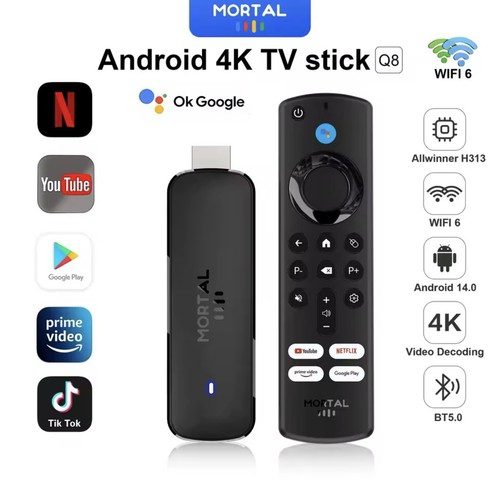 Stick android 8k 4k - 14,