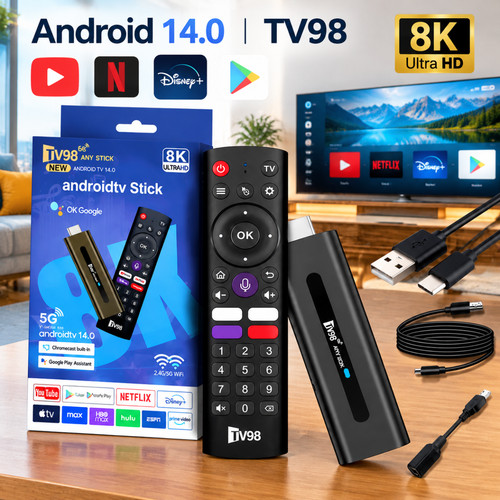 Android stick tv98 - stick, 8k