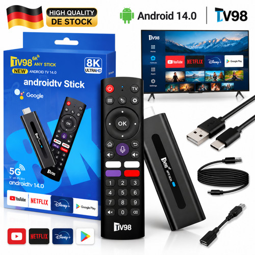 Tv98 box stick android - 8k, tv